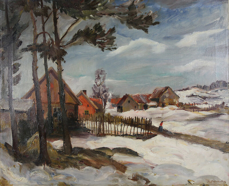Julius Freymuth, Winter in Masuren, um 1927 © Ostpreussisches_Landesmuseum.