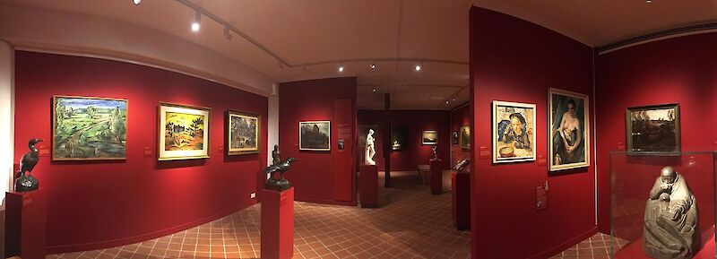 Panorama des Moduls „Bildende Kunst“ der Dauerausstellung des Museums © Ostpreußisches Landesmuseum